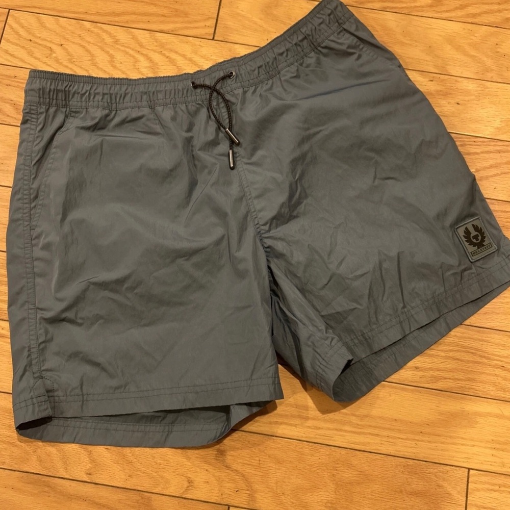 Belstaff Gray Elastic Waist shorts/swim trunks